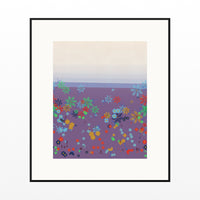 Dalarna Red Gradient Sky Art Print – Fine Art Giclée Digital Download | Signed 50-Edition — Black gallery mat