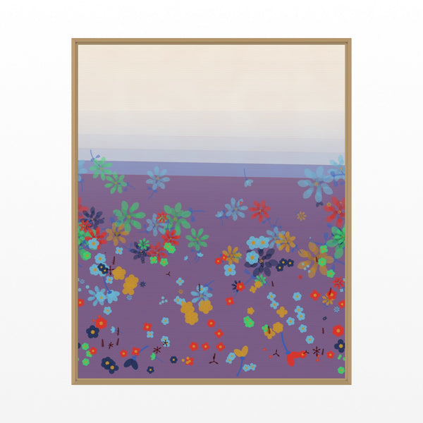 Dalarna Red Gradient Sky Art Print – Fine Art Giclée Digital Download | Signed 50-Edition — Floating natural frame