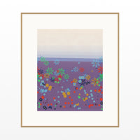 Dalarna Red Gradient Sky Art Print – Fine Art Giclée Digital Download | Signed 50-Edition — Natural gallery mat