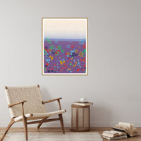 Dalarna Red Gradient Sky Art Print – Fine Art Giclée Digital Download | Signed 50-Edition — Reading nook