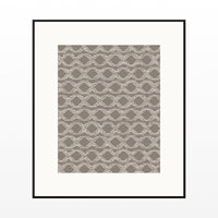 Driftwood Ikat Weave – Premium Ikat Weave Wall Art Print — Black gallery mat