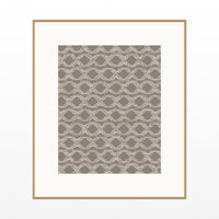Driftwood Ikat Weave – Premium Ikat Weave Wall Art Print — Natural gallery mat