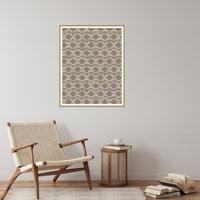 Driftwood Ikat Weave – Premium Ikat Weave Wall Art Print — Reading nook