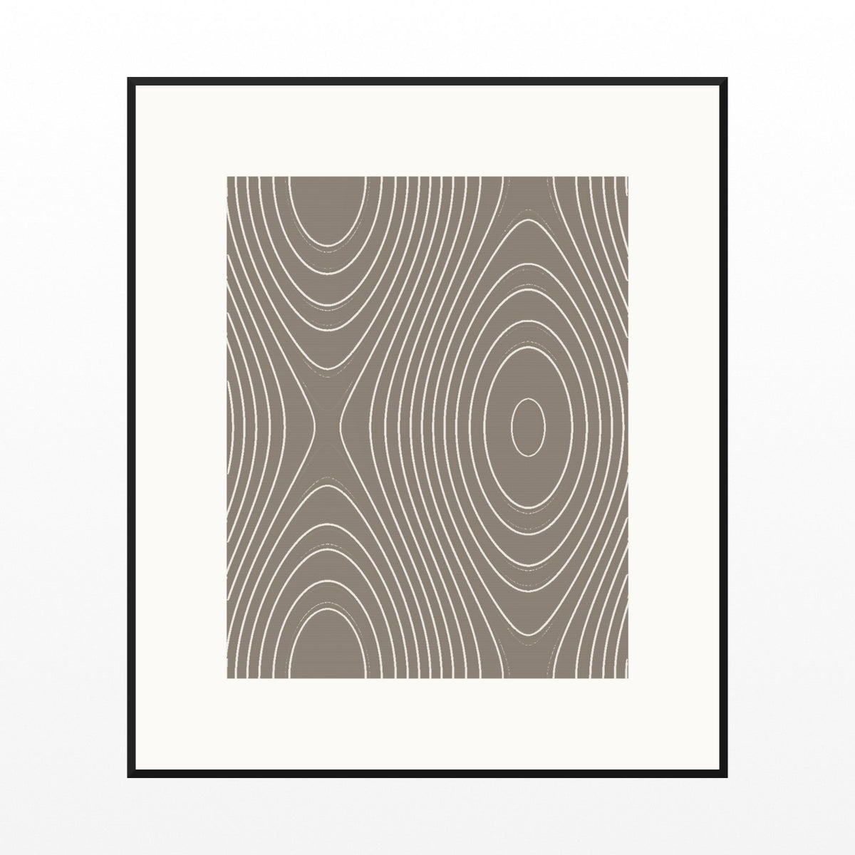 Driftwood Marble Swirl Art Print – Fine Art Giclée Digital Download | Signed 50-Edition — Black gallery mat
