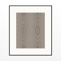 Driftwood Marble Swirl Art Print – Fine Art Giclée Digital Download | Signed 50-Edition — Black gallery mat