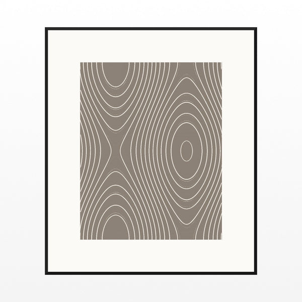 Driftwood Marble Swirl Art Print – Fine Art Giclée Digital Download | Signed 50-Edition — Black gallery mat