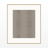 Driftwood Marble Swirl Art Print – Fine Art Giclée Digital Download | Signed 50-Edition — Natural gallery mat