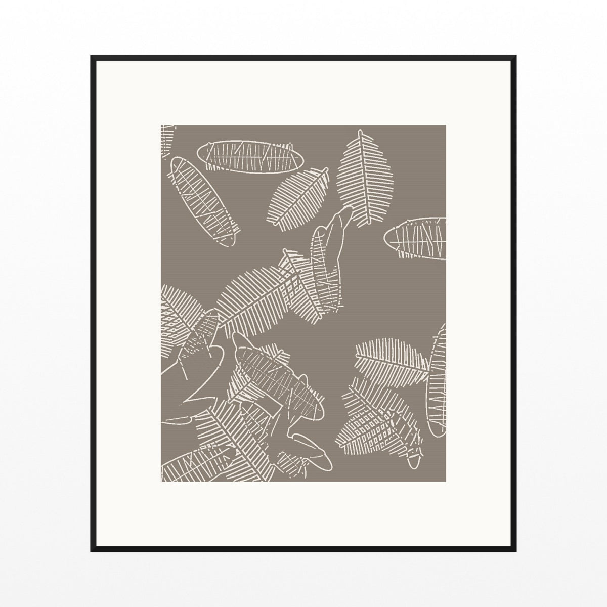 Driftwood Tropical – Signed 50-Edition Giclée Print for Gallery Walls — Black gallery mat