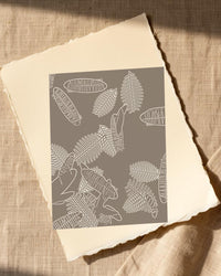 Driftwood Tropical – Signed 50-Edition Giclée Print for Gallery Walls — Paper/edge detail