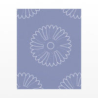 Dusty Periwinkle Ankara Printable Wall Art – Limited Edition Giclée Art Print | Instant Digital Download — Unframed flat preview