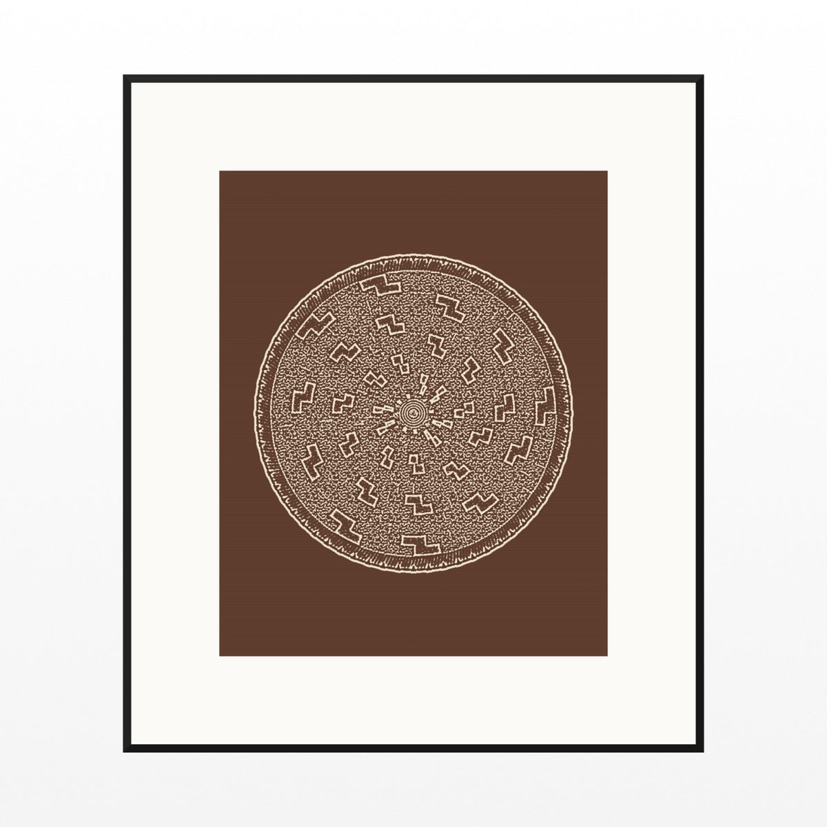 Earth Pigments Ombré Gradient – Limited Edition Ombré Gradient Art Print — Black gallery mat