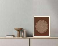 Earth Pigments Ombré Gradient – Limited Edition Ombré Gradient Art Print — Grey wall with bowl