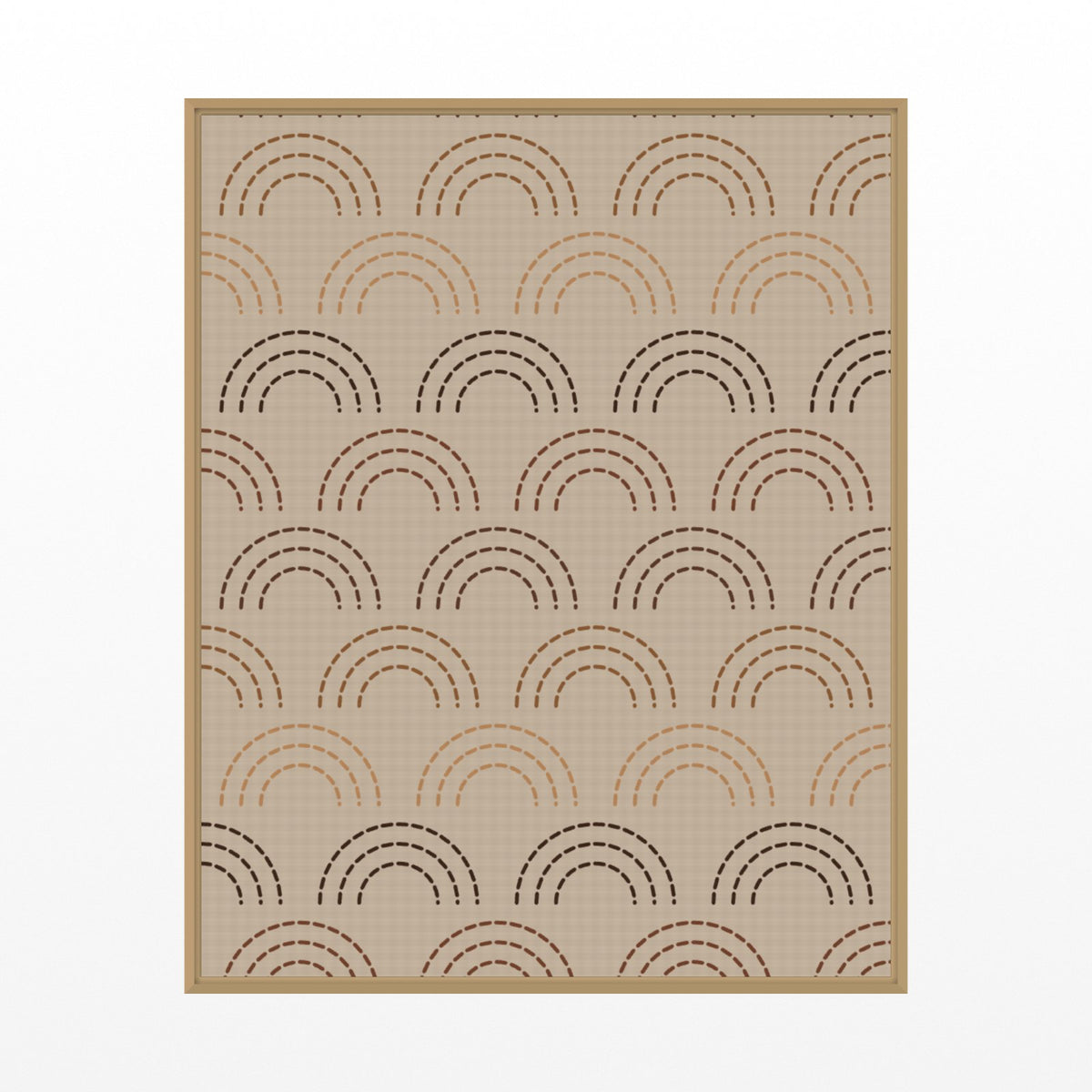 Earth Pigments Ombré Gradient – Signed 50-Edition Giclée Print for Gallery Walls — Floating natural frame