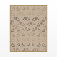 Earth Pigments Ombré Gradient – Signed 50-Edition Giclée Print for Gallery Walls — Floating natural frame