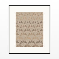 Earth Pigments Ombré Gradient – Signed 50-Edition Giclée Print for Gallery Walls — Black gallery mat