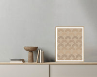 Earth Pigments Ombré Gradient – Signed 50-Edition Giclée Print for Gallery Walls — Grey wall with bowl