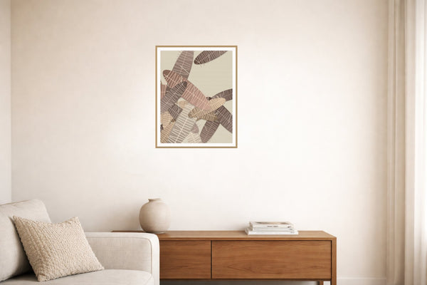 Earth Pigments Tropical Wall Art Print – Signed Limited Edition Giclée | Modern Gallery Decor — Living room lifestyle