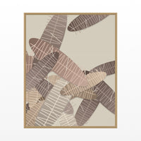 Earth Pigments Tropical Wall Art Print – Signed Limited Edition Giclée | Modern Gallery Decor — Floating natural frame