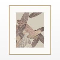 Earth Pigments Tropical Wall Art Print – Signed Limited Edition Giclée | Modern Gallery Decor — Natural gallery mat