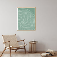 Eucalyptus Silver Ombré Gradient Printable Wall Art – Limited Edition Giclée Art Print | Instant Digital Download — Reading nook