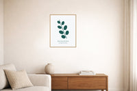 Eucalyptus Wall Art Print – Signed Limited Edition Giclée | Modern Gallery Decor — Living room lifestyle