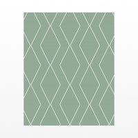 Faded Fern Geometric Art Print – Fine Art Giclée Digital Download — Unframed flat preview