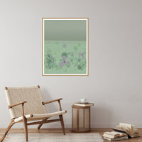 Faded Fern Gradient Sky Art Print – Fine Art Giclée Digital Download | Signed 50-Edition — Reading nook