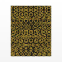 Gold Leaf Ankara Art Print – Fine Art Giclée Digital Download | Signed 50-Edition — Unframed flat preview