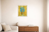 Gold Leaf Fern Wall Art Print – Signed Limited Edition Giclée | Modern Gallery Decor — Living room lifestyle
