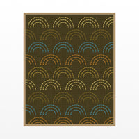 Gold Leaf Ombré Gradient – Signed 50-Edition Giclée Print for Gallery Walls — Floating natural frame