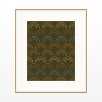 Gold Leaf Ombré Gradient – Signed 50-Edition Giclée Print for Gallery Walls — Natural gallery mat