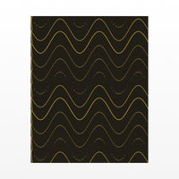 Gold Leaf Retro 70s Wall Art Print  — Unframed flat preview
