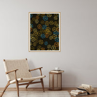 Gold Leaf Trellis Wall Art Print – Signed Limited Edition Giclée | Modern Gallery Decor — Reading nook