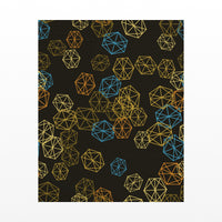 Gold Leaf Trellis Wall Art Print – Signed Limited Edition Giclée | Modern Gallery Decor — Unframed flat preview