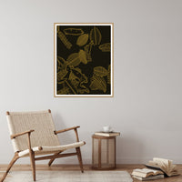 Gold Leaf Tropical – Signed 50-Edition Giclée Print for Gallery Walls — Reading nook