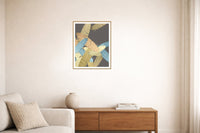 Gold Leaf Tropical Wall Art Print – Signed Limited Edition Giclée | Modern Gallery Decor — Living room lifestyle