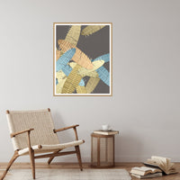 Gold Leaf Tropical Wall Art Print – Signed Limited Edition Giclée | Modern Gallery Decor — Reading nook
