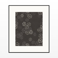 Grisaille Warm Trellis Wall Art Print – Signed Limited Edition Giclée | Modern Gallery Decor — Black gallery mat