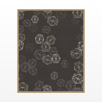 Grisaille Warm Trellis Wall Art Print – Signed Limited Edition Giclée | Modern Gallery Decor — Floating natural frame