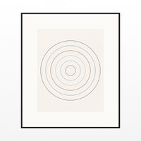 Indigo Abstract Wave Wall Art Print – Signed Limited Edition Giclée | Modern Gallery Decor — Black gallery mat
