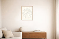 Indigo Abstract Wave Wall Art Print – Signed Limited Edition Giclée | Modern Gallery Decor — Living room lifestyle
