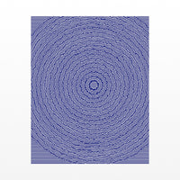 Indigo Linear Wall Art Print – Signed Limited Edition Giclée | Modern Gallery Decor — Unframed flat preview