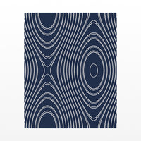 Indigo Marble Swirl Art Print – Fine Art Giclée Digital Download | Signed 50-Edition — Unframed flat preview