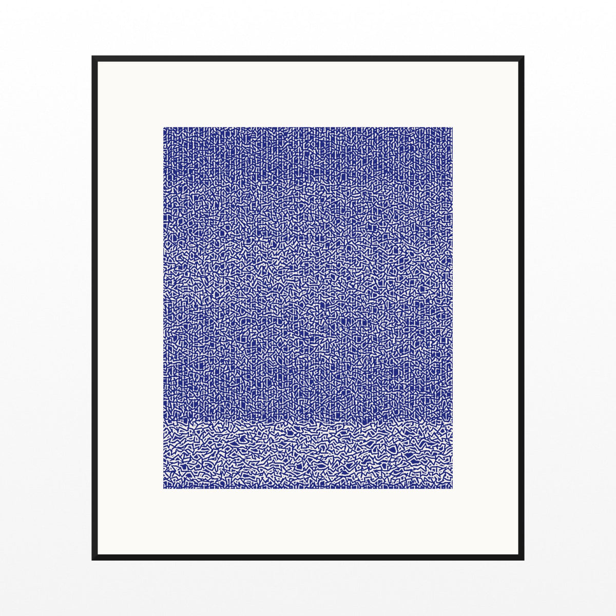 Indigo Tie-dye – Limited Edition Tie-dye Art Print — Black gallery mat