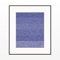 Indigo Tie-dye – Limited Edition Tie-dye Art Print — Black gallery mat