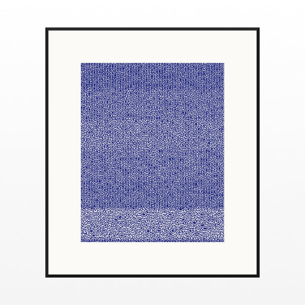 Indigo Tie-dye – Limited Edition Tie-dye Art Print — Black gallery mat