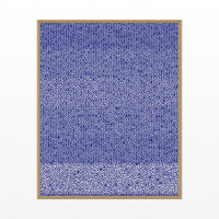 Indigo Tie-dye – Limited Edition Tie-dye Art Print — Floating natural frame