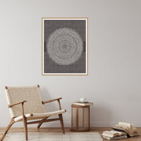 Ink & Ultramarine Linear Wall Art Print – Signed Limited Edition Giclée | Modern Gallery Decor — Reading nook
