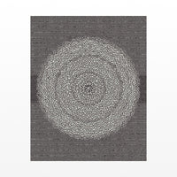 Ink & Ultramarine Linear Wall Art Print – Signed Limited Edition Giclée | Modern Gallery Decor — Unframed flat preview