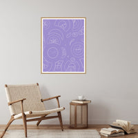 Lavender & Sage Adire – Signed 50-Edition Giclée Print for Gallery Walls — Reading nook